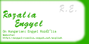 rozalia engyel business card